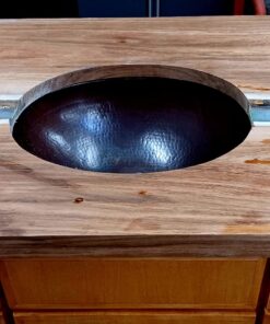 Schrodinger 17-inch Handmade Copper Bathroom Sink in Aged Copper BOU-1713BC Sink Only 18 81K84b7P4gL