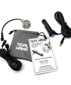 Tidal Wake Plug N' Play Underwater LED Boat Drain Plug Light, No Wiring Required No Holes to Drill, Add Ultra-Bright Underwater Lighting to Your Boat in 5 Minutes! 3 Years Warrant Red 12 81K8m6H4juL