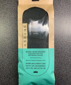 PURGGO Car Air Freshener - Lasts 365+ Days No Chemicals 100% Activated Bamboo Charcoal Fragrance-Free Deodorizer, Natural Auto Odor Eliminator, Purifier, Neutralizer, Absorb Smoke Smell 1 Count (Pack of 1) 68 81KA5i0lXEL