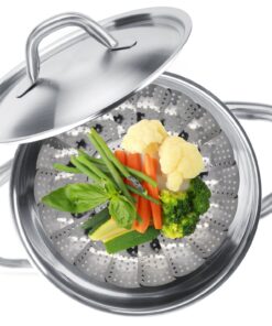 Sunsella Vegetable Steamer - 5.3" to 9.3" - 100% Stainless Steel 36 81KAF9G8wqL