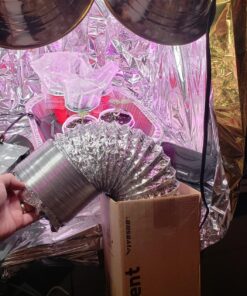 VIVOSUN 6 Inch 25 Feet Non-Insulated Flex Air Aluminum Ducting Dryer Vent Hose for HVAC Ventilation w/Two 6 Inch Stainless Steel Clamps 6" x 25FT Silver 27 81KD5JCdnFL