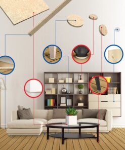 Furniture Pads 124 Pack - Chair Leg Floor Protectors, 60 Felt Furniture Pads & 64 Clear Bumper Pads. Felt Pads with Strong Adhesion, 5mm Thick Furniture Felt Pads for Increased Durability 18 81KDee6yvlL 2