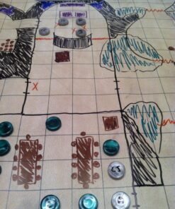 Chessex Role Playing Play Mat: Battlemat Double-Sided Reversible Mat for RPGs and Miniature Figure Games (26 in x 23 1/2 in) Squares/Hexes 61 81KDfrSIB9L