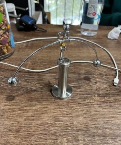 Sunnytech Steel Balance Physics Toy Weightlifter Kinetic Art Balance Toy Balancing Decompressive Science Home Office Toy for Desk Decor Toy WJ020 25 81KDspf4ML
