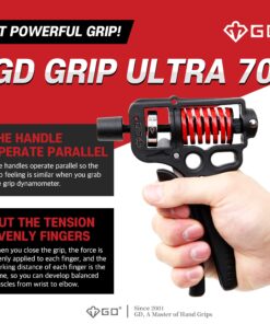 Alternative view of GD Grip Strength Trainer (Premium Adjustable Grip strengthener for Forearm training) Wrist and Forearm Strengthener 4. ULTRA-70 (44~154lbs)