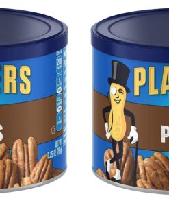 Planters Pecans, Roasted and Salted, 7.25 Ounce Canister, 2 Tubs