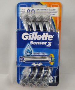 Gillette Sensor3 Comfort Disposable Razors for Men, 8 Count, Lubrastrip Glides Easily Over Your Skin Sensor3 Comfort (8ct) 39 81KEwKuZXiL