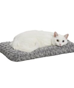 MidWest Homes for Pets Deluxe Dog Beds | Super Plush Dog & Cat Beds Ideal for Dog Crates | Machine Wash & Dryer Friendly, 1-Year Warranty,Gray Gray 22-Inch 21 81KF1gRomDL 1