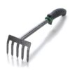 Edward Tools Hand Cultivator Mini Rake - ErgoGrip with Bend Proof Carbon Steel Design - Hand Tool loosens Soil, rips Out Weeds, Hand Tiller Garden Tool - Rust Proof Heavy Duty Tines and Shaft 23 81KFG3Nf1EL