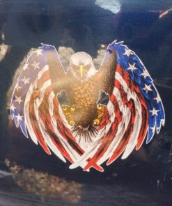 Bald Eagle American Flag Eagle Wings Decal ( 2 Pack ) is 5.5" in size. from the United States 5 81KFI5jHPjL