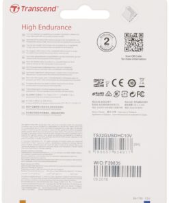 Alternative view of Transcend Information 32GB Micro Card with Adapter (TS32GUSDHC10V) 32 GB