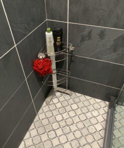 simplehuman Corner Shower Caddy, Stainless Steel and Anodized Aluminum 52 81KG 8T5HwL