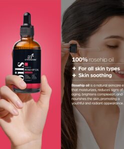 Artnaturals Rosehip Seed Oil 4 oz for Face, Hair & Skin - 100% Pure Natural, Cold Pressed & Unrefined Rose Hip Oil - Anti-Aging Moisturizer Facial Oil for Fine Lines, Scars & Wrinkles 34 81KGdnUfBZL