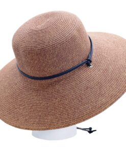 Sloggers Wide Brim Hats for Women - Braided Packable Summer Hats for Women Medium Dark Brown 19 81KHGW4hXFL