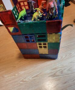 Mag-Genius Magnet Tiles Super Big Magnet Toy Building Toy Board Size of 16 Magnet Tiles 3 Stabilizer 12" X 12" Magnet Plates Compaible with Any Other Brand 26 81KKLgUVHML