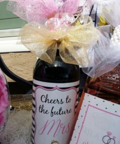 Pixelverse Design Bachelorette Wine Bottle Labels - 4" x 5" (6 pack) Bridal Shower Party Favors Gifts Bridesmaids Engagement Wedding Decorations Bride Maid of Honor Reception 34 81KLYXatBxL