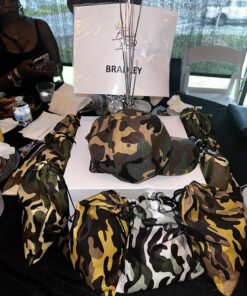 Adorox Tie-dyed Camouflage Drawstring Tote Bags Party Favors Arts & Crafts (Camouflage (12 Bags)) 18 81KMTfRdekL