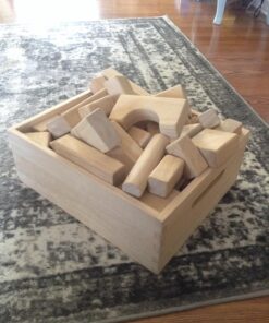 Melissa & Doug Standard Unit Solid-Wood Building Blocks With Wooden Storage Tray (60 pcs) - Classic Blocks For Toddlers Ages 3+ 45 81KN8ZulPYL