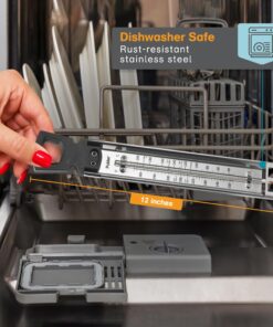 Candy Thermometer Deep Fry/Jam/Sugar/Syrup/Jelly Thermometer with Hanging Hook Cooking Thermometer Food Thermometer Quick Reference Temperature & Pot Clip Silver 26 81KNJk5EbFL