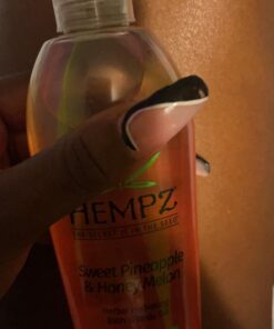 Hempz Hydrating Bath and Body Oil for Women, Sweet Pineapple & Honey Melon - Conditioning Body Moisturizer with Natural Hemp Seed Oil - Premium Body Oils, 6.76 fl. oz 35 81KNyxUKYbL