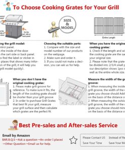 Hisencn Stainless Steel Cooking Grids Grates Grill Grid Replacement for Thermos Grill Parts 461252605, Kirkland Front Avenue 463230703, Charbroil 463261306, Kenmore, Master Chef, BBQ Pro, 16 5/8 inch 17 81KQ5TAEu7L