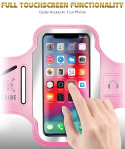TRIBE Running Phone Holder Armband. iPhone & Galaxy Cell Phone Sports Arm Bands for Women, Men, Runners, Jogging, Walking, Exercise & Gym Workout. Fits All Smartphones. Adjustable Strap, CC/Key Pocket L: iPhone+/Pro Max/XR/XS Max/Galaxy+/Ultra/Note 16 81KQh1pfHL