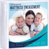 Utopia Bedding Zippered Mattress Encasement King - 100% Waterproof and Bed Bug Proof Mattress Protector - Absorbent, Six-Sided Mattress Cover 1 26 81KQtwKnQEL