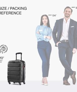 Alternative view of Samsonite Omni PC Hardside Expandable Luggage with Spinner Wheels, 3-Piece Set (20/24/28), Black 3-Piece Set (20/24/28)