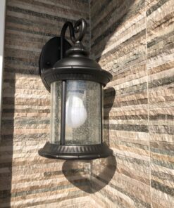 Westinghouse Lighting 6230600 New Haven One-Light Exterior Wall Lantern on Steel with Clear Seeded Glass, Black,Oil Rubbed Bronze Finish, (1 Pack) 34 81KRYSGN67L