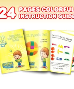 Alternative view of IQ Challenge Set, Fun Puzzle Balls with Free Colorful Instruction Guide by Gamie, Party Games, Fidget Brain Teaser Puzzles, Includes 12 Fun and Challenging Puzzle Balls, Great Educational Toy for Kids