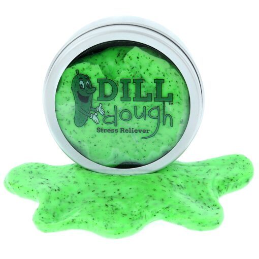 Dill Dough Stress Reliever Putty – Stress Relief Toys for Girlfriends Funny Pickle Gifts Stocking Stuffers for Adults Stocking Stuffers for Women Dill Scented Stress Putty Weird