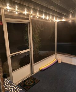 SUNSGNE 50ft Outdoor Globe String Lights G40 Patio String Lights with 53 Bulbs Connectable Commercial Hanging Lights for Christmas Patio House Backyard Balcony Party Wedding Decor, Black 50 Ft 22 81KWV8 8n5L