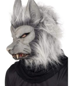 Smiffys Werewolf Mask Size: One Size Grey