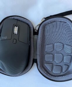 co2CREA Hard Travel Case Replacment for Logitech MX Master 2S / MX Master 3 Wireless Mouse (Black Case + Inside Grey) Black Case+Inside Grey Case for Master 2S/3 44 81KXaWy ZeL