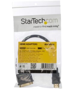 StarTech.com HDMI Male to DVI Female Adapter - 8in - 1080p DVI-D Gender Changer Cable (HDDVIMF8IN) HDMI (M) to DVI (F) 1 pack 17 81KXn4aeasL