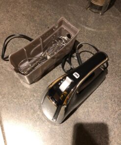 Hamilton Beach Electric Hand Mixer with Snap-On Case, Twisted Wire Beaters, Milkshake Rod, Dough Hook, Whisk, 6-Speed, Black 43 81KYEjVo5fL