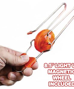 Retro Light Up Kids Toys by ArtCreativity - Includes 8 Inch Gyro Wheel and 8.5 Inch Rail Twister - Fun Gift for Boys and Girls - Great Sensory Toy with Spinning and Flashing Light Effects 10 81KZ15BmmoL