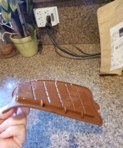 Freshware CB-607BR Silicone Break-Apart Chocolate, Protein and Energy Bar Mold Brown 17 81KZ33i zqL