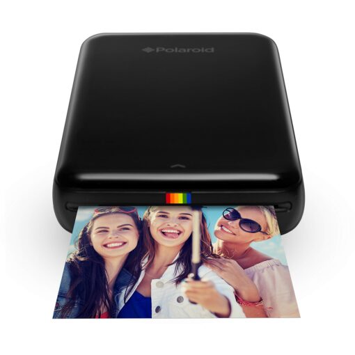 Zink Polaroid ZIP Wireless Mobile Photo Mini Printer (Black) Compatible w/ iOS & Android, NFC & Bluetooth Devices