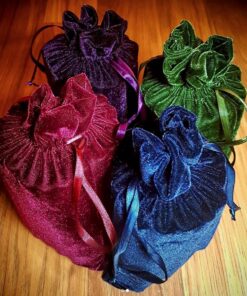 Paper Mart Tarot Rune Bag Bundle of 4: Moss Green, Navy Blue, Purple, Wine 6" x 9" 36 81Ka8RAbIWL