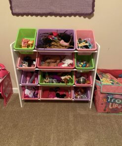 HoneyCanDo Kids Toy Storage Organizer With Bins, Pastel 38 81Kar7 cB3L