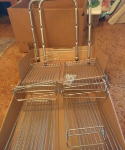 Surpahs 2 Tier Under Sink Expandable Shelf Organizer, Storage Rack (Silver) 31 81Kfqw98uKL