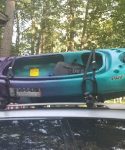 ECOTRIC Kayak Roof Rack J-Bar Rack HD Universal Kayak Carrier Holder Canoe Boat Surf Ski Board Roof Top Mounted on Crossbar for Car SUV Truck Set of 4 42 81KgLGGcByL