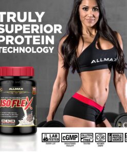 Alternative view of ALLMAX ISOFLEX Whey Protein Isolate, Chocolate - 2 lb - 27 Grams of Protein Per Scoop - Zero Fat & Sugar - 99% Lactose Free - Gluten Free & Soy Free - Approx. 30 Servings 30 Servings (Pack of 1)