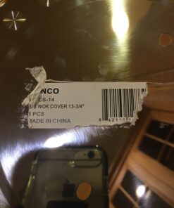 Winco WKCS-14 Stainless Steel Wok Cover, 13-3/4-Inch 14 Inch 30 81KihK8cX8L