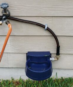 Coastal Pet Bergan Auto-Wata - Outdoor Dog & Cat Water Dispenser - Automatic Water Bowl for Pets - Made from Durable, BPA-Free Plastic - Self-Watering Cat & Dog Bowl - Navy, 48 Ounces 31 81KivSV7v3L