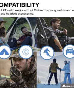 Midland - LXT500VP3, 22 Channel FRS Walkie Talkies with Channel Scan - Extended Range Two Way Radios, Silent Operation, Batteries Included (Pair Pack) (Black) Pair Pack - Black 28 81Kj9RoiC6L