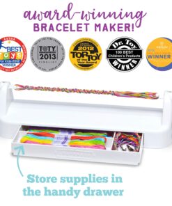 Loopdedoo DIY Kids Bracelet Maker Kit - Make Bracelets in Minutes for Birthdays, Friendship Day, Christmas Gifts - Award Winning Craft Kit for Ages 8 & Up New Loopdedoo + 18 Skeins of Thread 21 81KjN6 k3OL 2