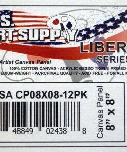 US Art Supply 8 X 8 inch Professional Artist Quality Acid Free Canvas Panel Boards for Painting 12-Pack (1 Full Case of 12 Single Canvas Board Panels) 8" x 8" 36 81KkGIEdDkL