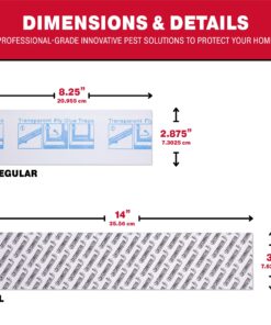 Window Fly Traps by Catchmaster - 12 Count, Ready to Use Indoors. Insect, Bugs, Fly & Fruit Fly Glue Adhesive Sticky Paper - Waterproof Easy Application Ready Disposable Non-Toxic 12 Traps 20 81KkSErhdZL 2